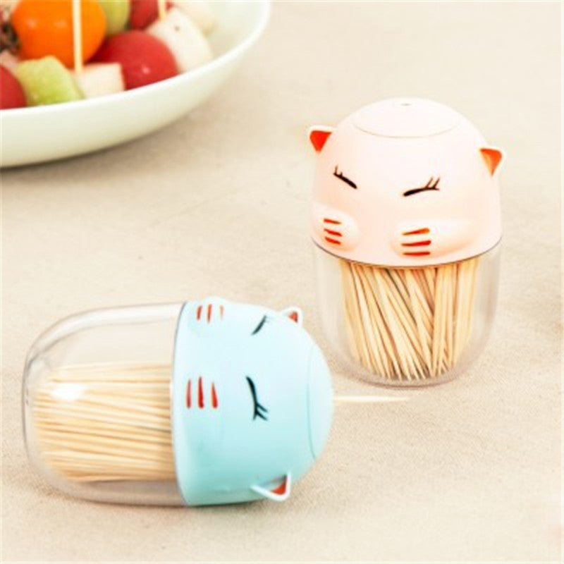 Creative Cute Cartoon Cat Toothpick Box