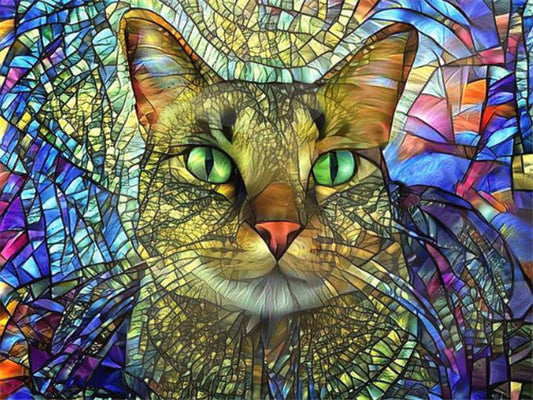 Diamond Painting Full Cat Kit Animal Home Decoration