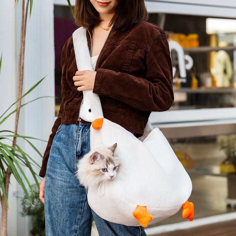 Animal-shaped Pet Diaper Bag Off-shoulder Bag Kitten Puppy Portable Cat Bag Pet Backpack