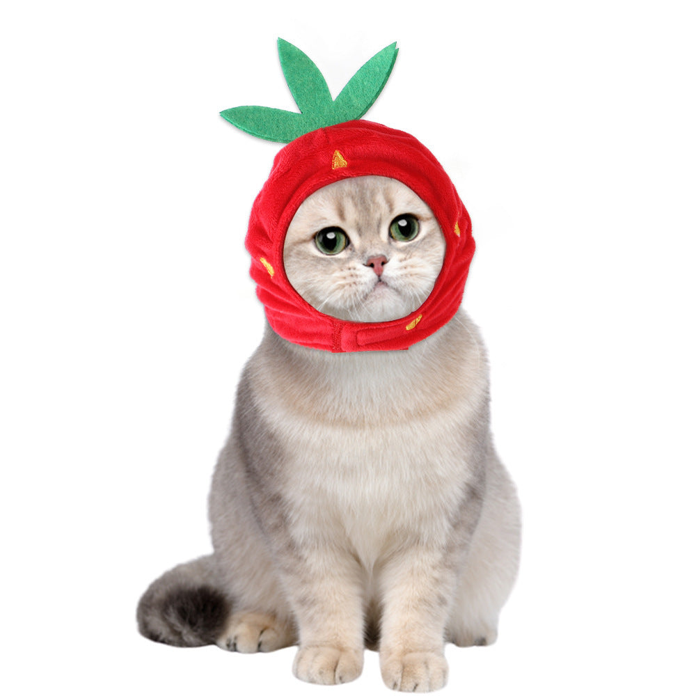 Funny Pet Dog Cat  Costume Warm Hat Photo Props Headwear