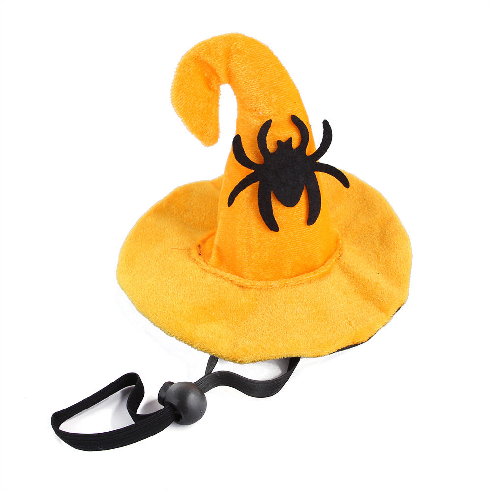 Pet Cat Halloween Hat Pumpkin Headgear