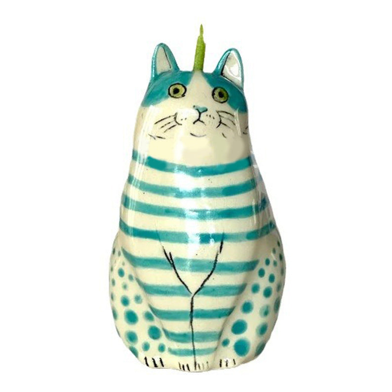 Resin Crafts Dot Vase Cat