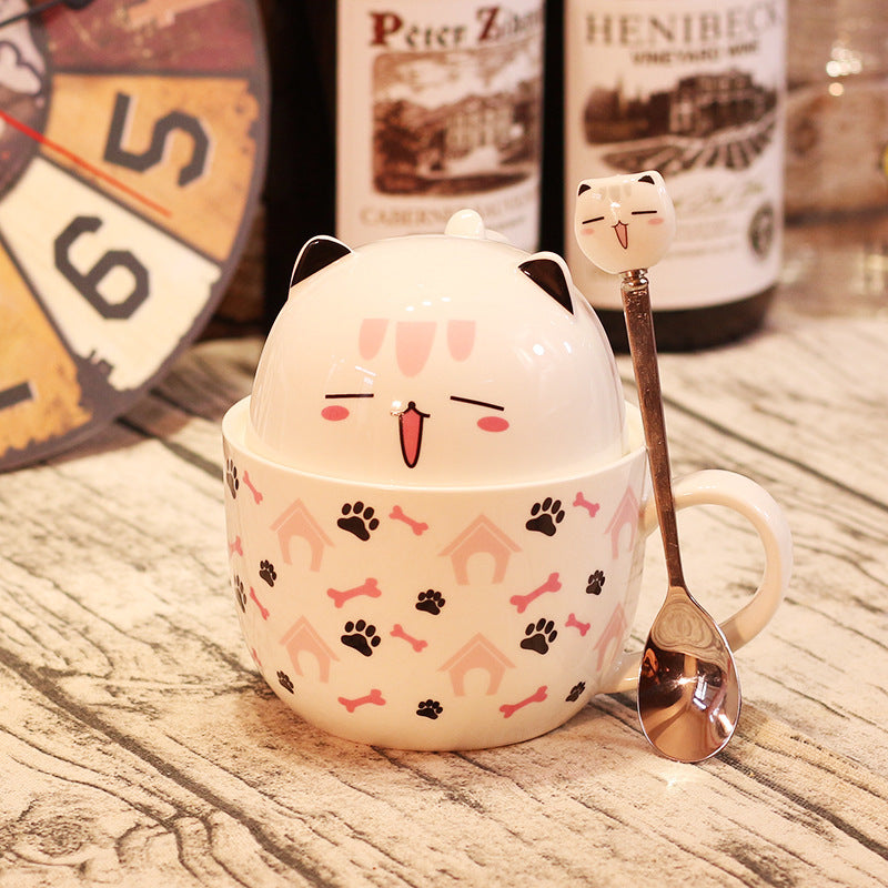 Cat ceramic mug