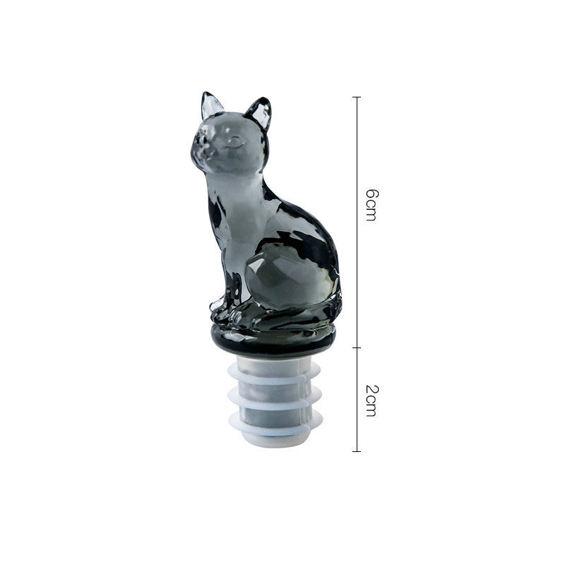 Household Cute Cat Animal Creative Wine Bottle Stopper