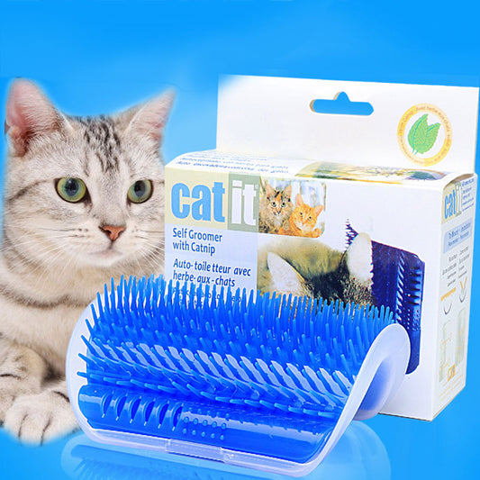 Self-massage Brush For Cats Self Groomer With Catnip Included Pet Brush Massage Comb Cat Itching Device Cat Toys AT14