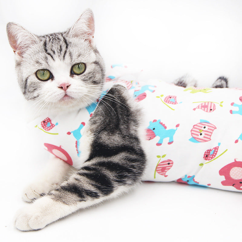 Pet Cat Neutering Weaning Clothes Breathable