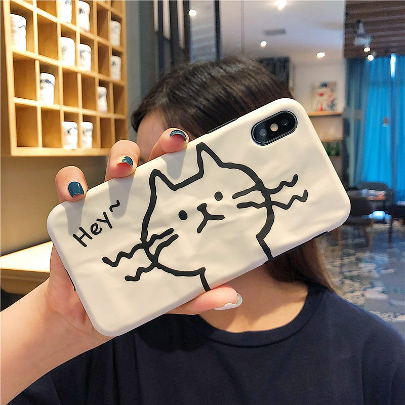 Compatible with Apple , Cute cat phone case