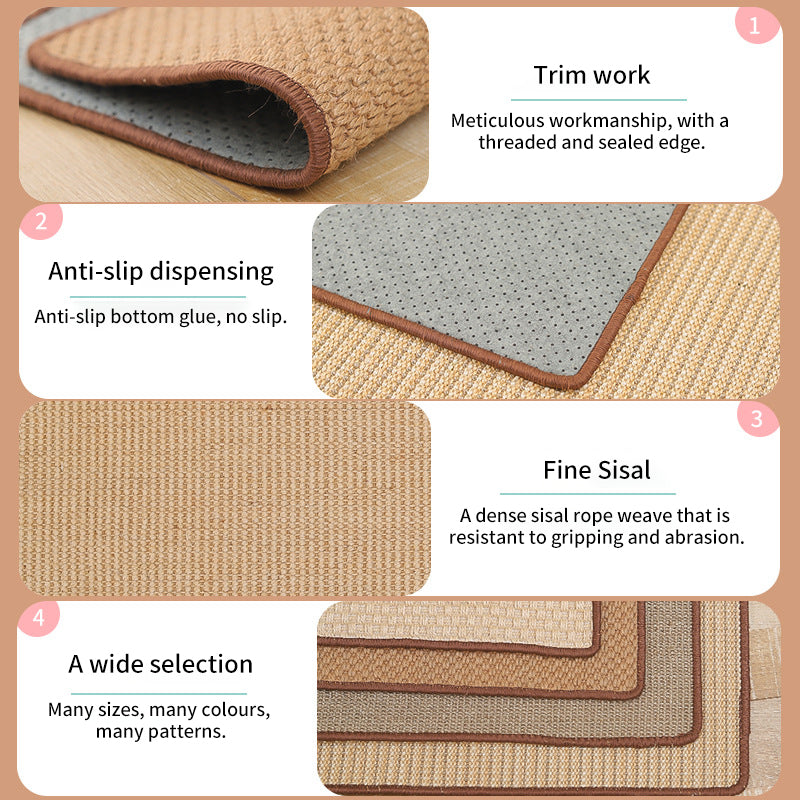 Sisal Pad Pet Cat Scratching Board To Protect The Sofa Against Cat Scratching Wear-Resistant Non-Flaking Cat Supplies