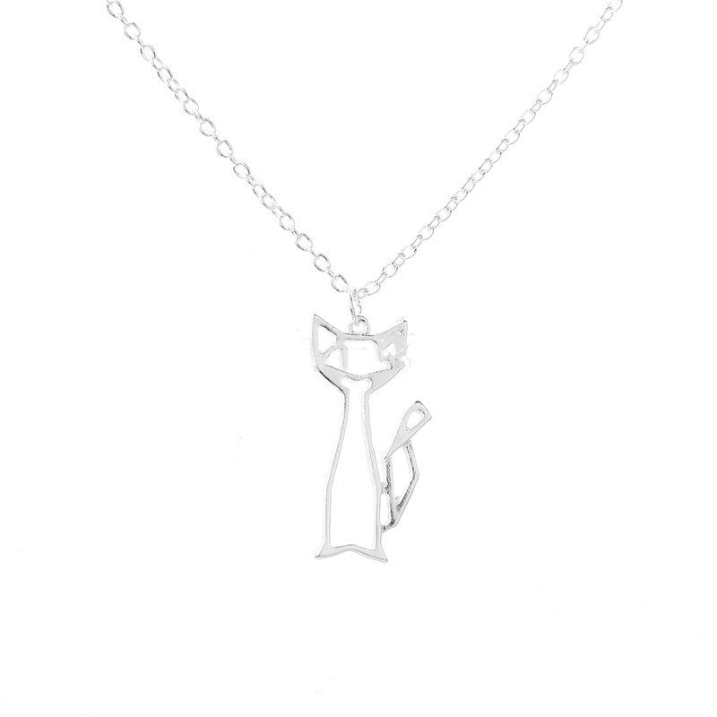 European And American Fashion Jewelry Spot Wholesale Fashion Cute Cat Pendant Necklace