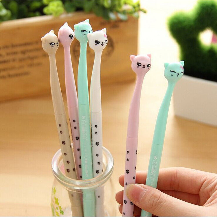 Student Cute Cat Needle Tube 0.5mm Gel Pen