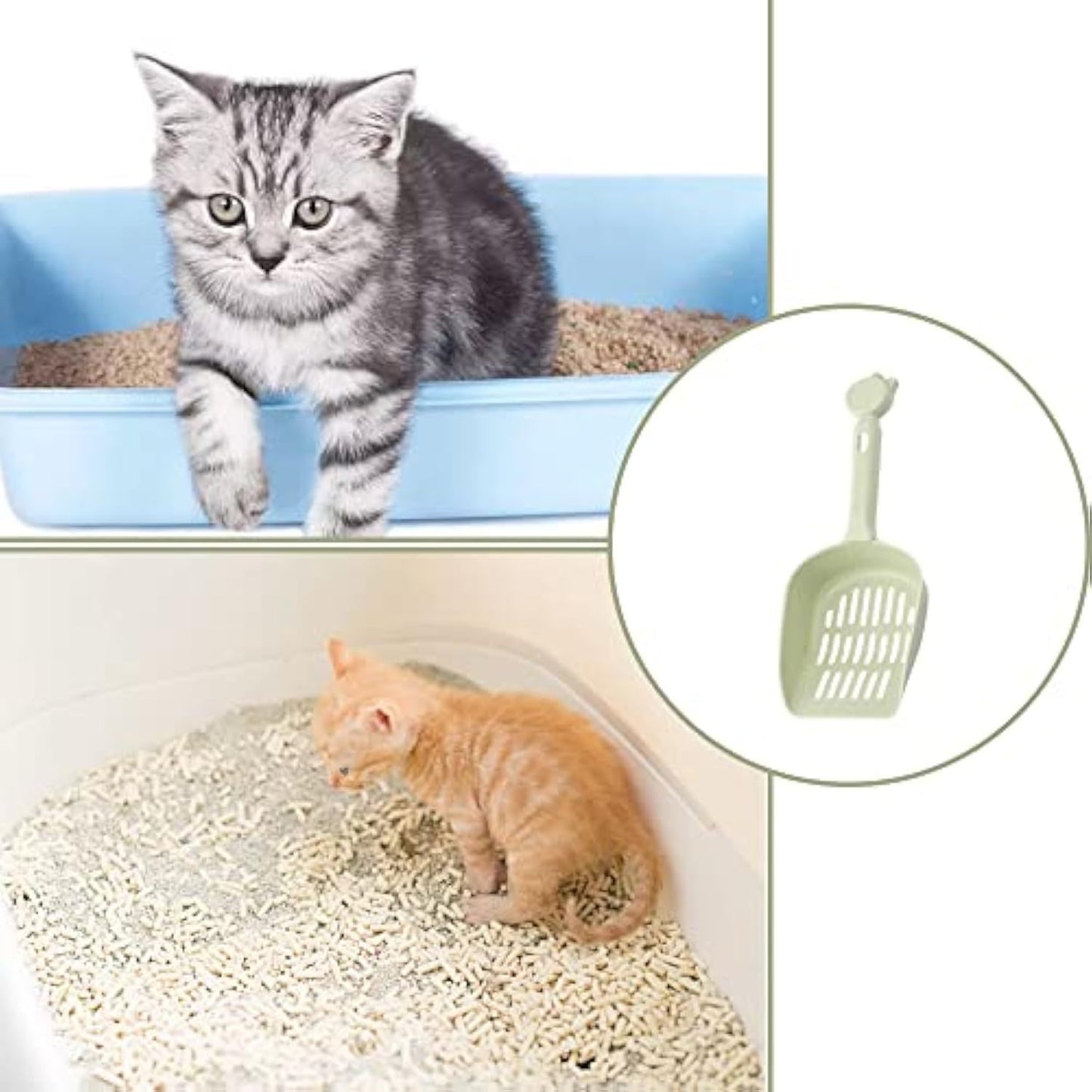 Pet Spreading Scoops - Durable Plastic Cat Litter Shovels For Easy Cleaning And Odor Control