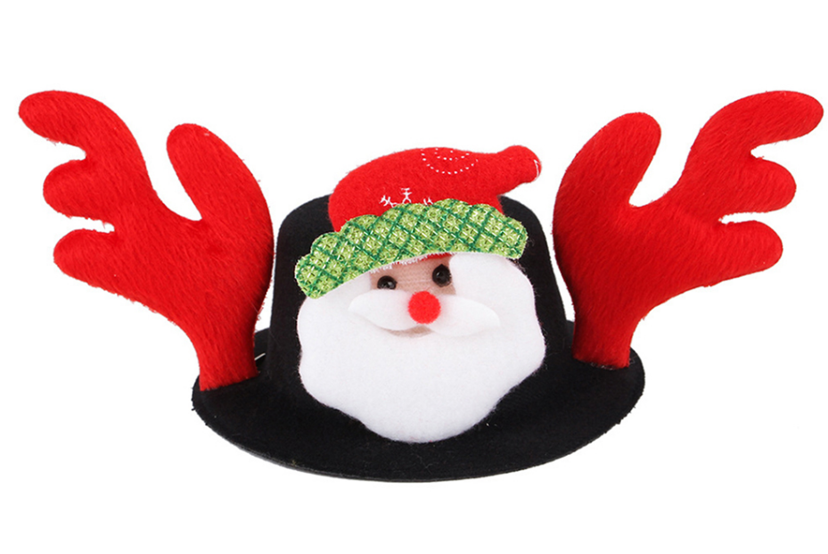 Halloween Pet Dog Cat Cute Santa Snowman Bat Head Elk Horn Headdress Hat Cap