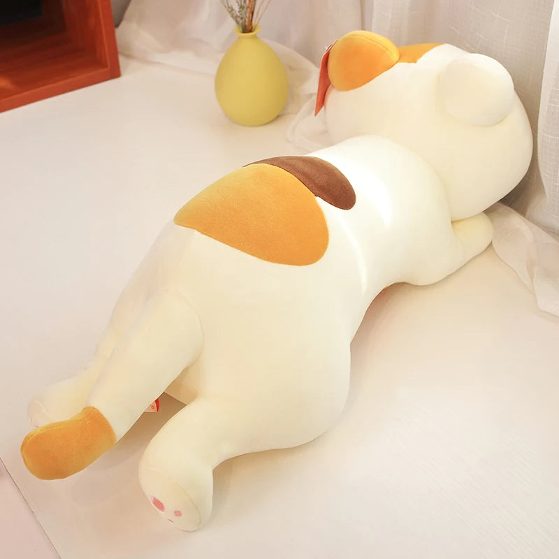 Cartoon Crouching Cat Doll Plush Toy Little Cat Doll Strip Pillow Sofa Cushion Female