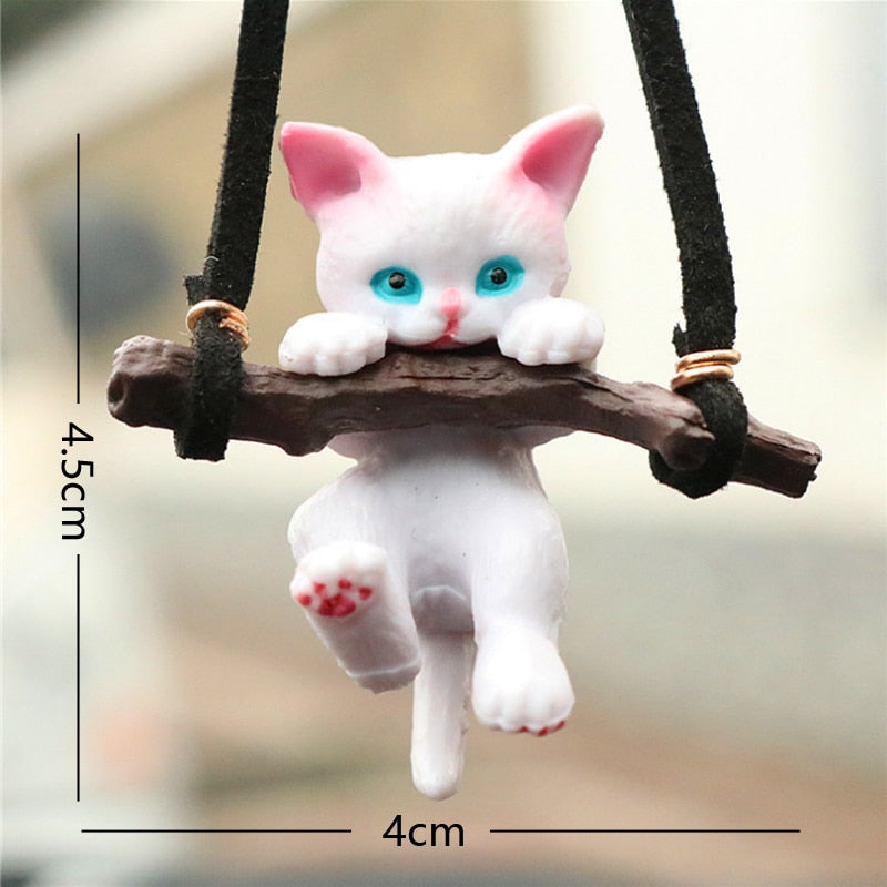 Cute Anime Car Ornaments Faceless Male Cat Pendant Auto Rearview Mirror Pendant Birthday Gift Auto Decoraction Accessories Coche