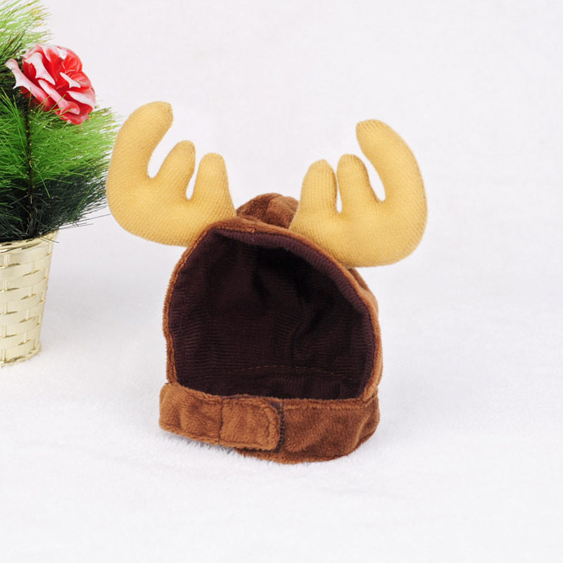 Cat Christmas Hat Scarf Wholesale Weird Pet Cape Headband Antlers Moose Holiday Toys