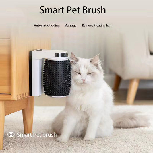 Pet Intelligent Automatic Cat Brush Corner Rubbing Brush Cat Scratching Massage To Remove Floating Hair Cat Massager