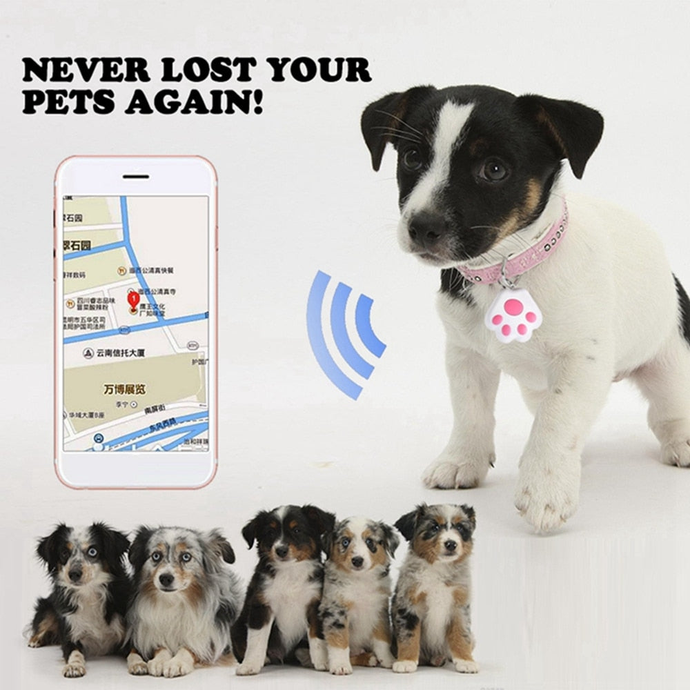 Cat Smart GPS Tracker Mini Anti-Lost Waterproof Bluetooth Locator Tracer For Pet Cats