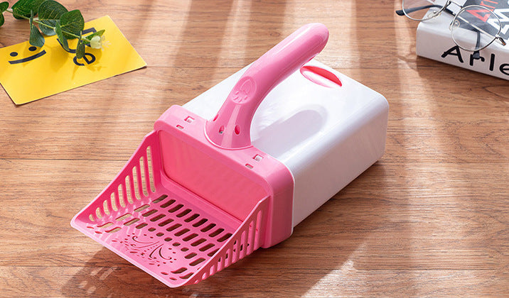 Pet Supplies Cat Litter Shovel Cat Poop Shovel Set Pet Removable Portable Toilet Pick Up Poop Shovel