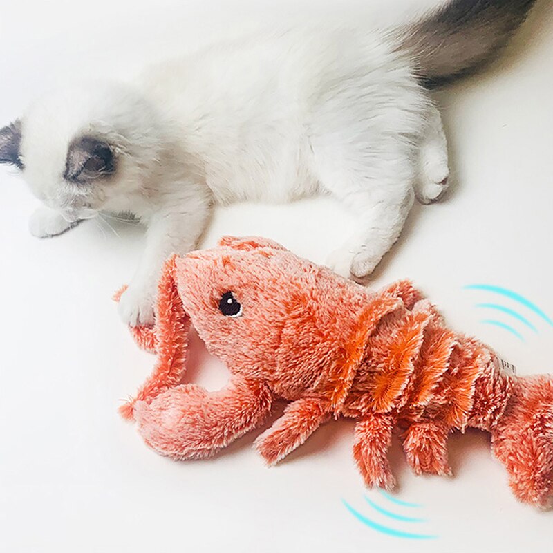 USB Pet Cat Toys  Floppy Lobster Interactive Cat Toy