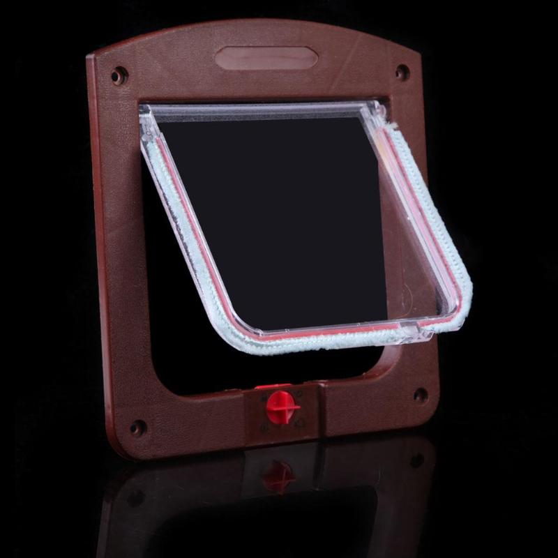 Lockable Cat Flap Door Kitten Dog Pet Lock Suitable for Any Wall or Door