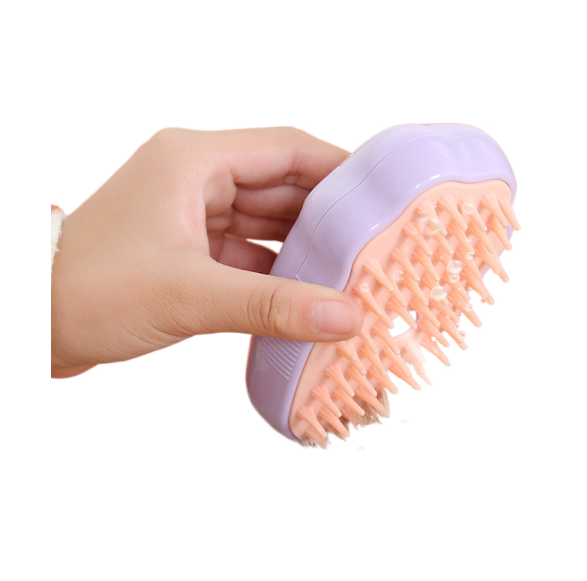 Pet spray comb cat dog pet bath brush hair removal comb one button spray anti flying hair massage brush