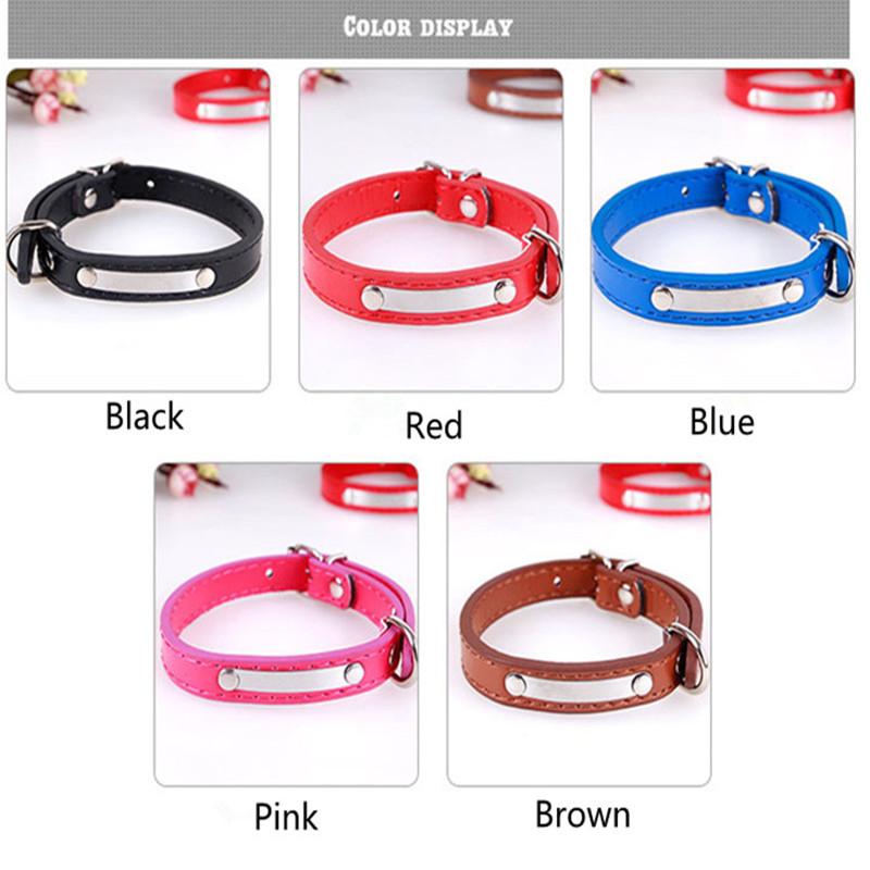 Leather Engraved Cat Collar Custom Cat Pet Collars ID