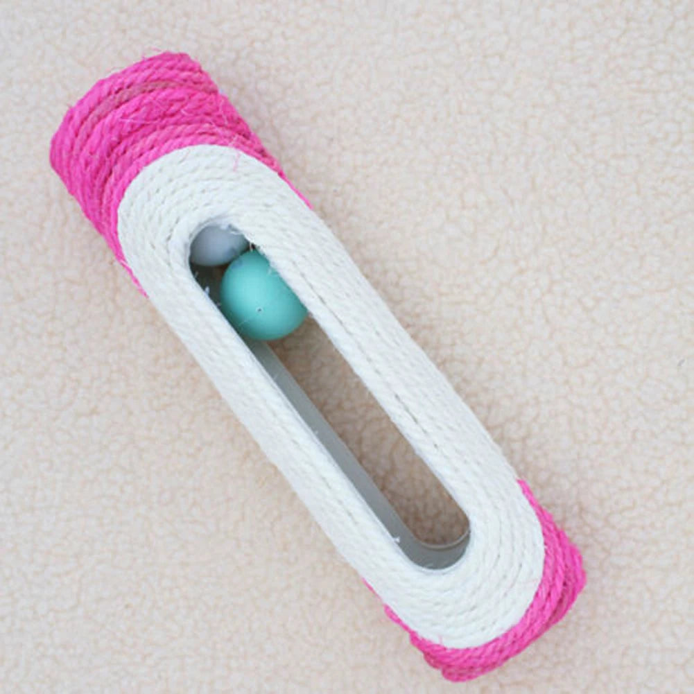 Cat Toy Pet Cat Kitten Kitty Toy Rolling Sisal Scratching Post with Trapped Ball Training Toys for Cat Pet Products Cat Toys