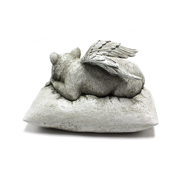 Angel cat ornaments resin pet tombstone commemorative stone garden animal statue