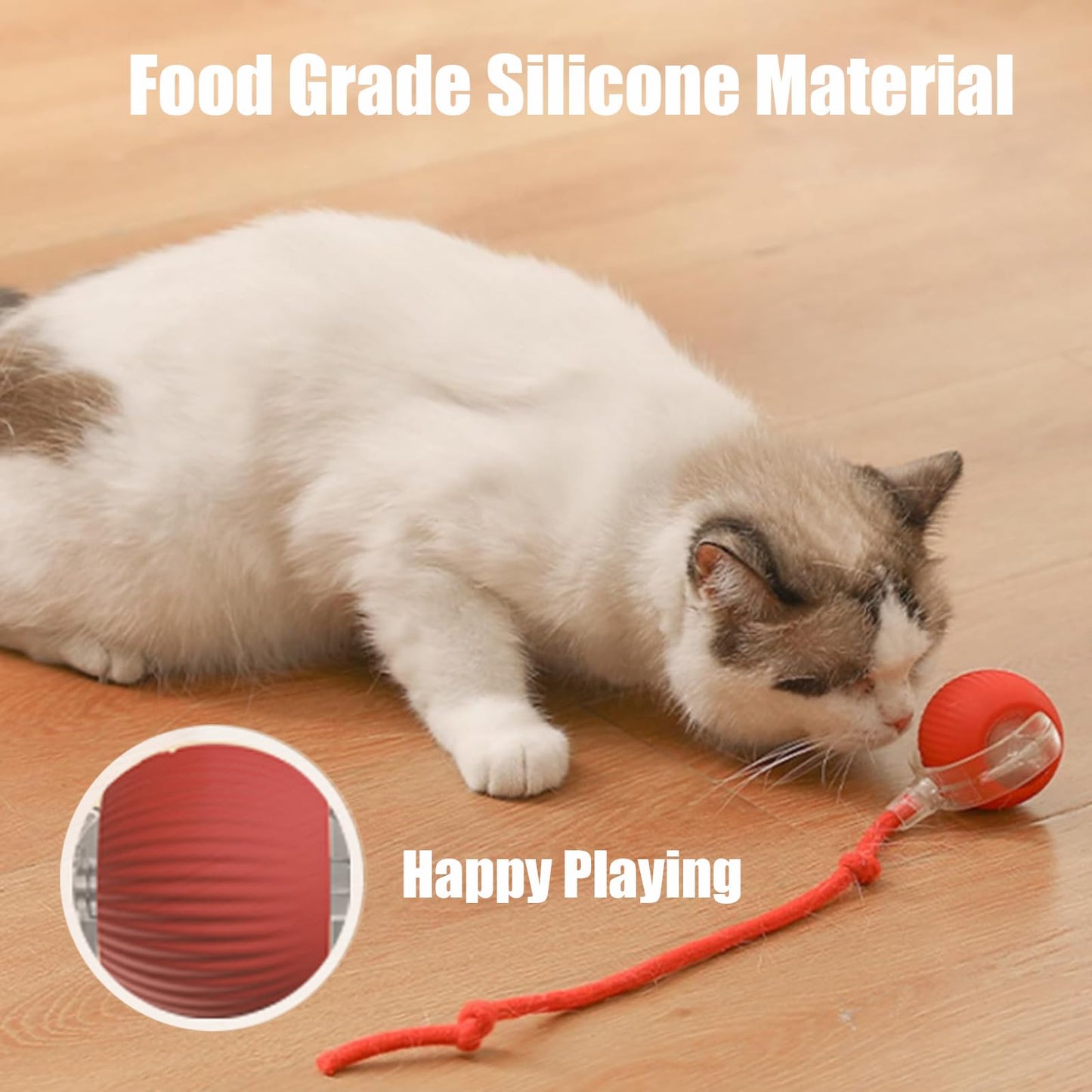 New Design 360° Smart Automatic Interactive Cat Smart Ball Toy Interactive Cat Toys Rolling Ball with USB Charger