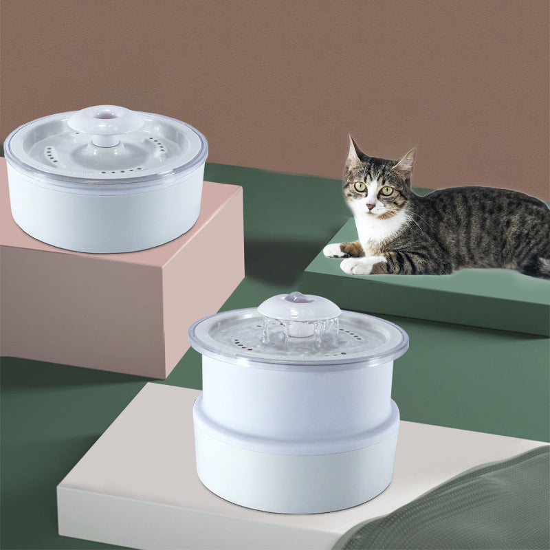 Foldable Pet Water Dispenser Luminous Automatic Water Dispenser Water Cycle Cat Water Feeder