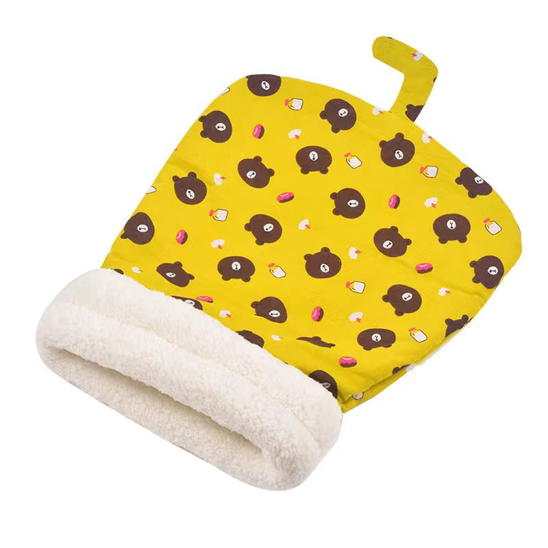 Warm Cat Sleeping Bag Soft Cat Bed Comfortable Tunnel Cat Nest Closed Pet House for Cats Lovely Cat Nest 2.5-7kg Cat Accessories