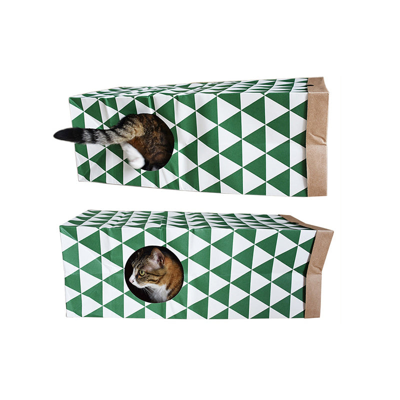 Kraft Paper Cat Nest Tent Cat Toy Tunnel