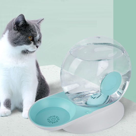 Pet water dispenser, snail automatic water dispenser, cat feeding and drinking bowl, cat water dispenser, snail model cat water