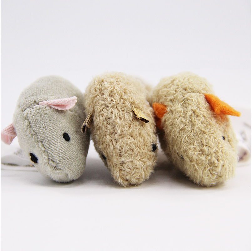 3 PCS Funny Plush Mouse Interactive Cat Toy Popular Wholesale Cat Plush Toy Pet Training Tool Improve Intelligence for Cats Toys