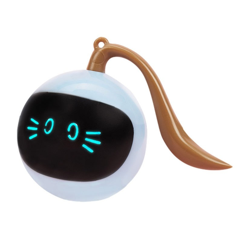 1000mAh Smart Cat Toy USB Electric Jumping Ball Self Rotating Toys Rolling Jumping Ball  For Cats