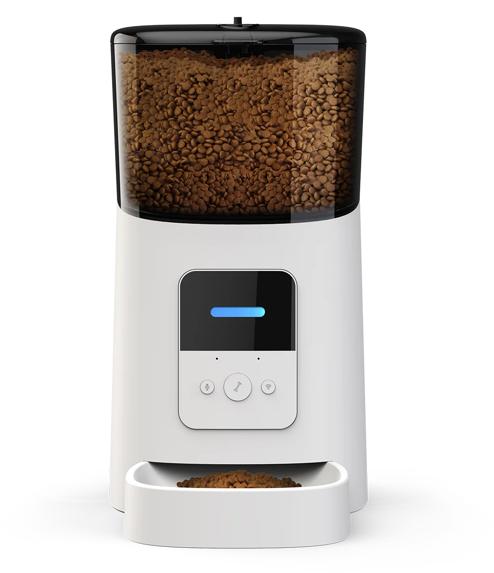 Smart Feed Automatic Cat Feeder Wi-Fi Enabled Pet Feeder Smartphone App for iPhone  Voice Recorder and Programmable feed