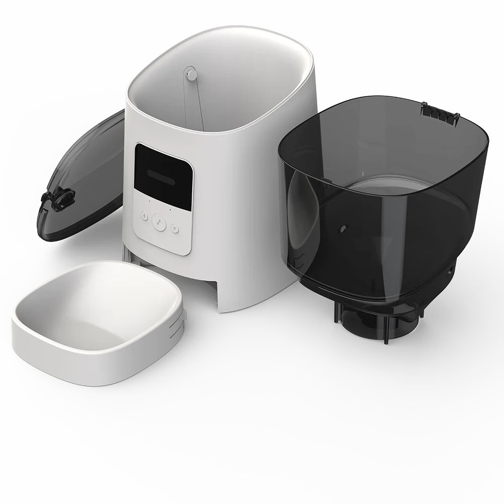 Smart Feed Automatic Cat Feeder Wi-Fi Enabled Pet Feeder Smartphone App for iPhone  Voice Recorder and Programmable feed