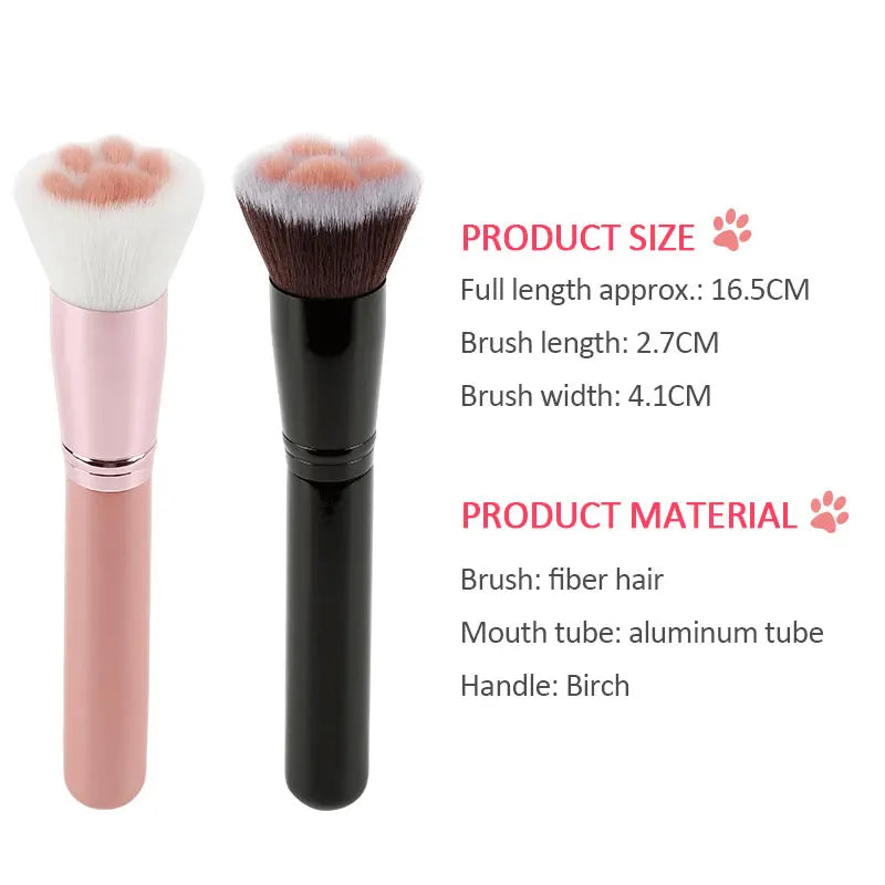 Soft Cat Claw Paw Makeup Brush Cute Power Foundation Brush Concealer Blush Blending Brush Beauty Cosmetic Tools