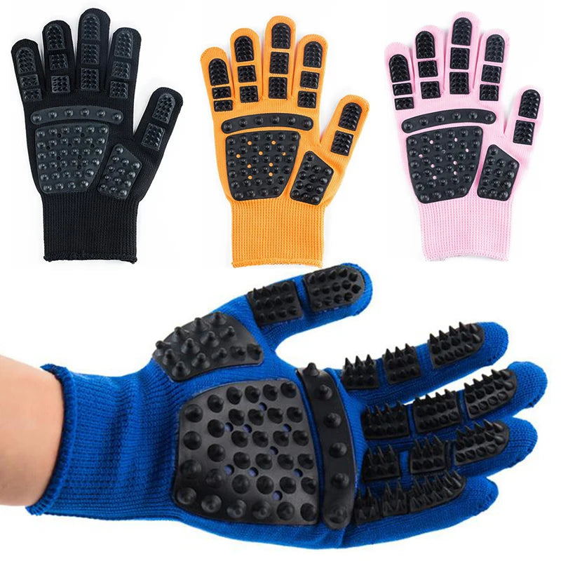 1pcs Pet Glove Cat Grooming Glove Cat Hair Deshedding Brush Gloves Dog Comb