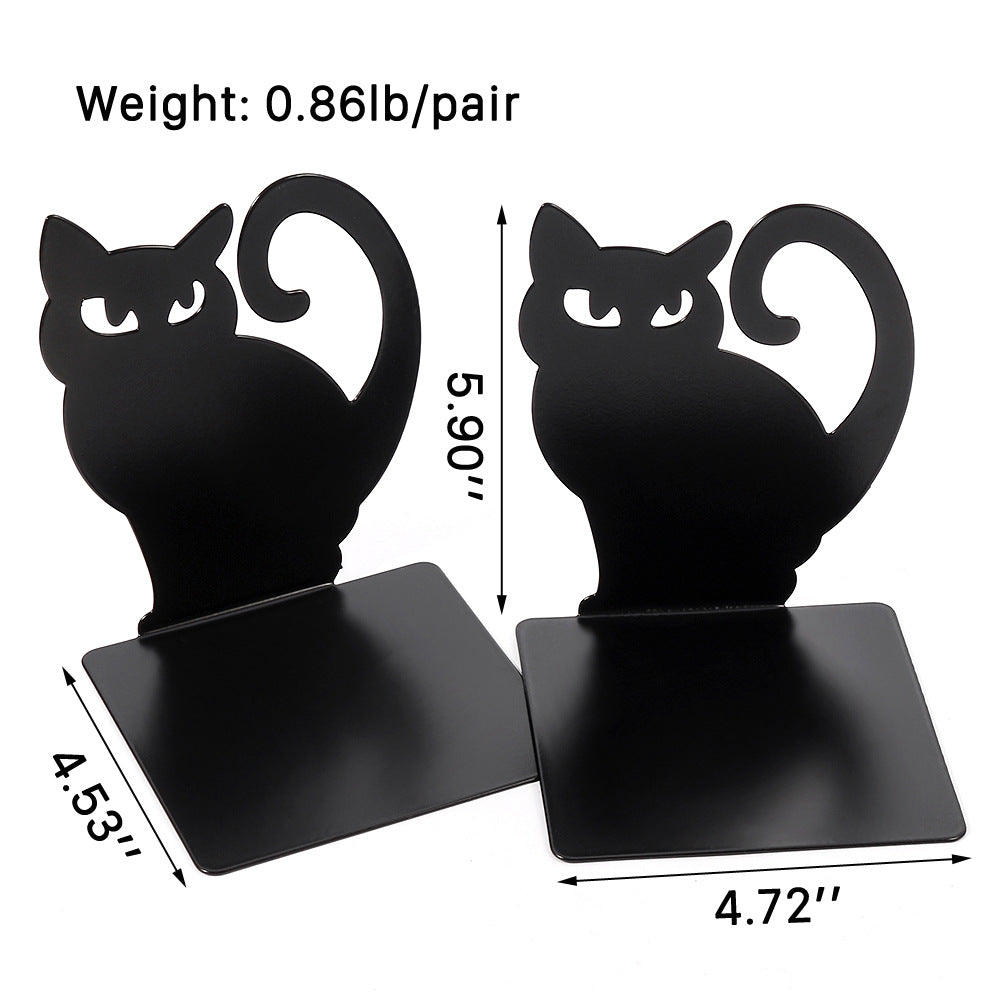 Cute Cat Creative Metal Cutting Book Stand