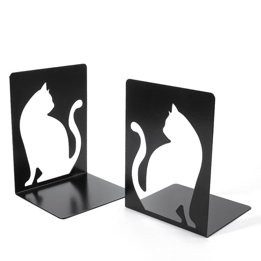 Cute Cat Creative Metal Cutting Book Stand