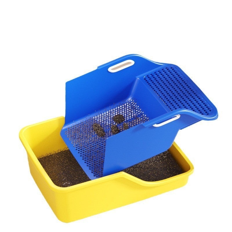 Semi Enclosed Integrated High Splash Proof Cat Litter Box