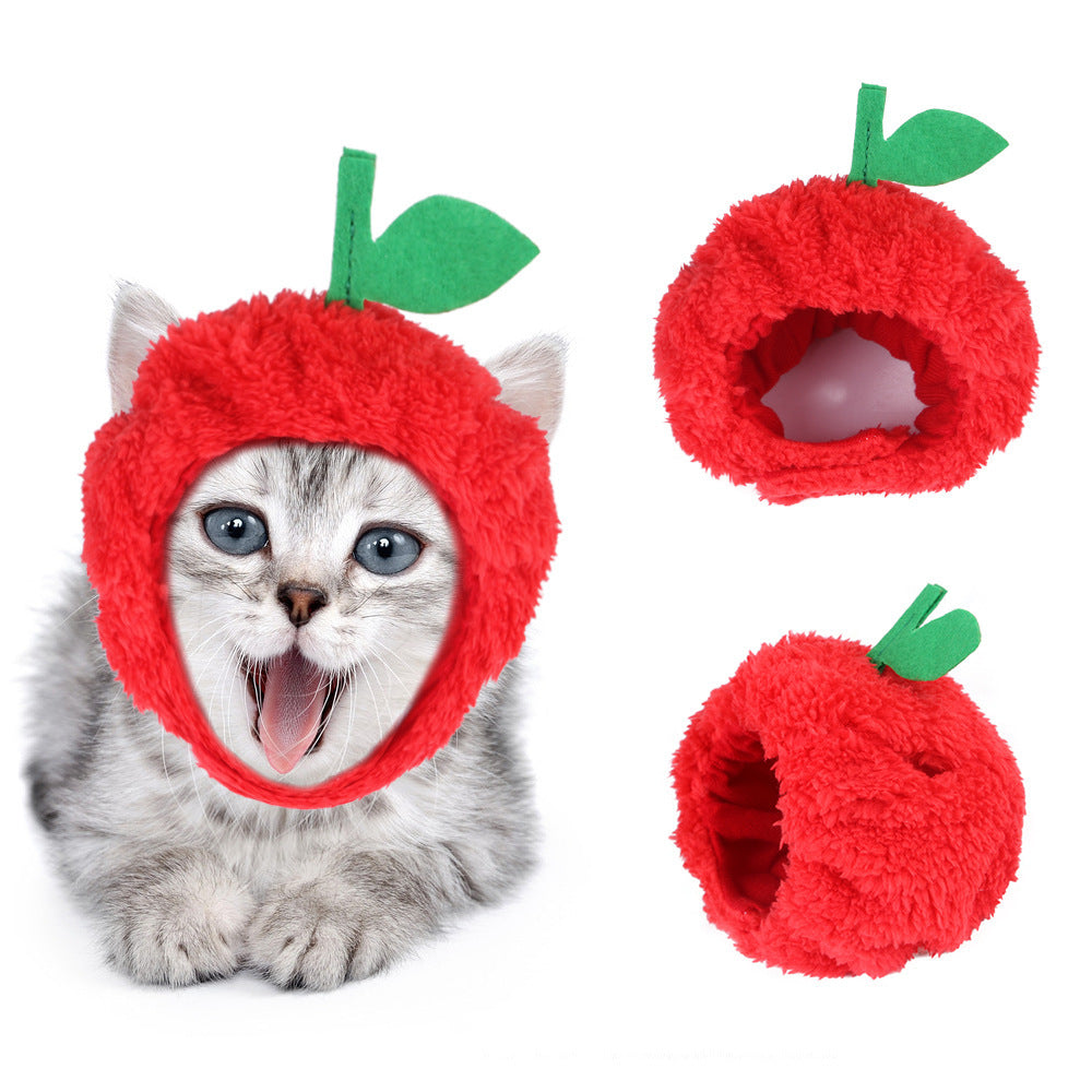 Pet Headgear Cute Cat Teddy Dress Up SUNFLOWER Cat Headdress Wig Cat Headgear Hat