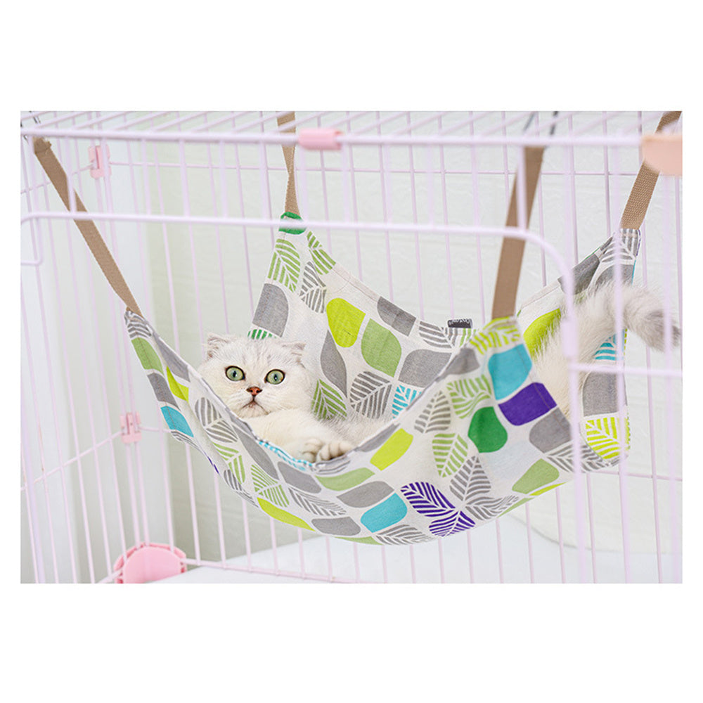 Breathable Cat Cotton Linen Hammock Wear Resistant Multicolor Cat Cage Hanging Bed Soft With Hanging Hook Cat Hammock Bed Summer