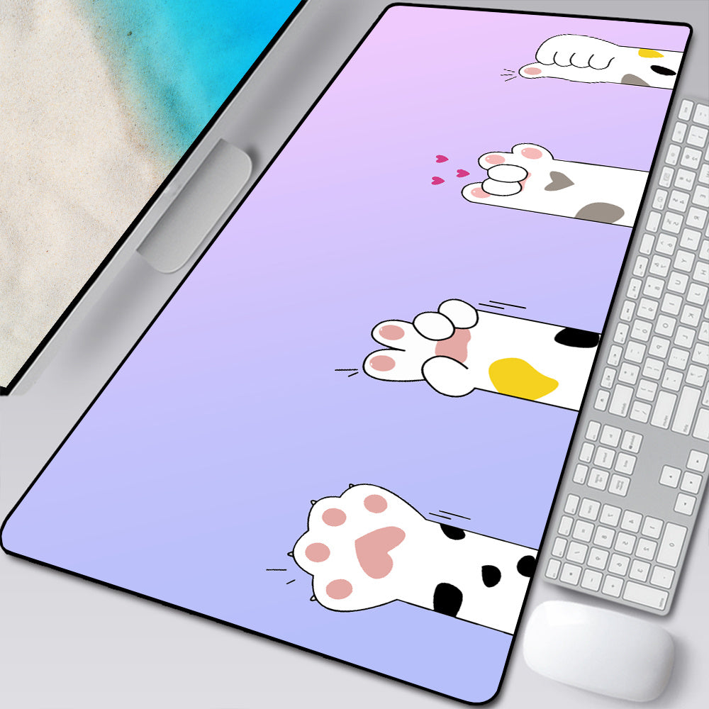 Large Cartoon Cat Paw Mouse Pad