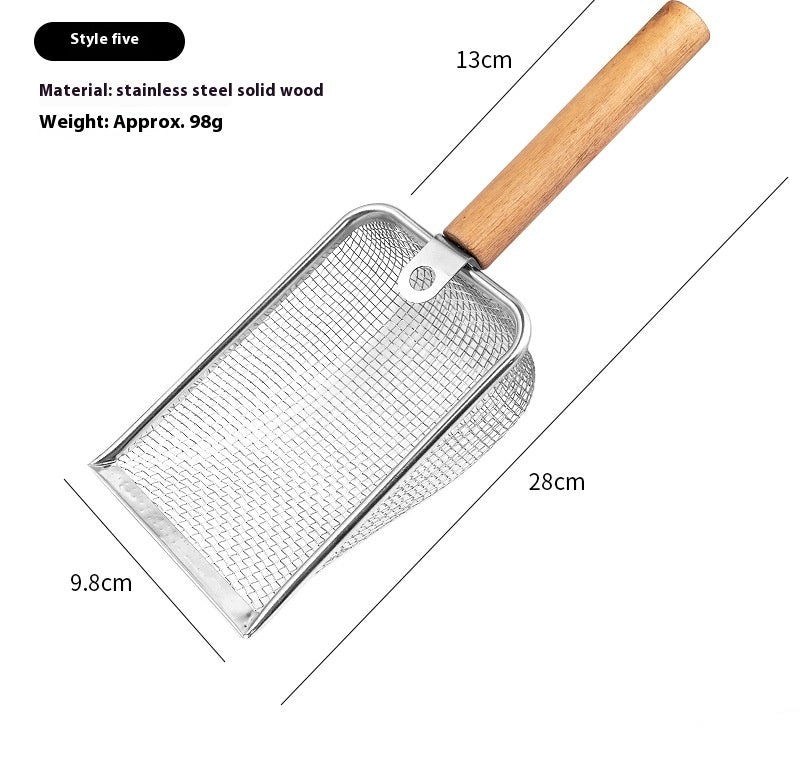 Stainless Steel Metal Cat Litter Scoop Large Pet Shovel