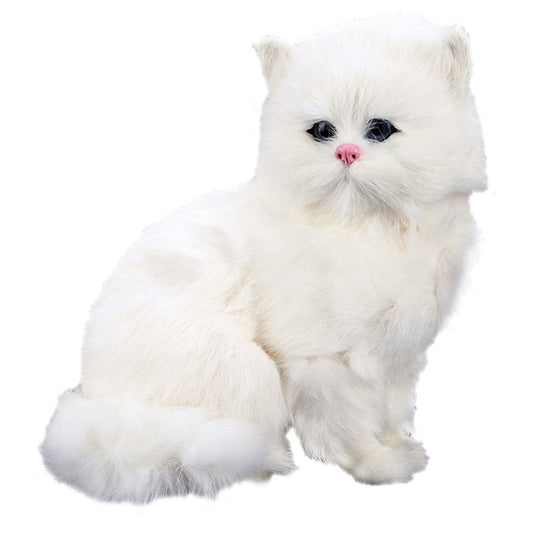 Handmade Imitation Persian Cat With Real Fur