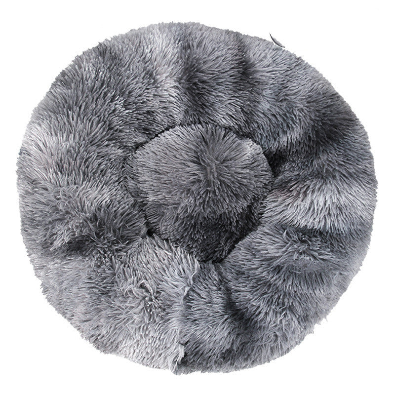 Pet Cat Supplies Round Plush Cat Litter Kennel Dog Mat To Keep Warm In Winter