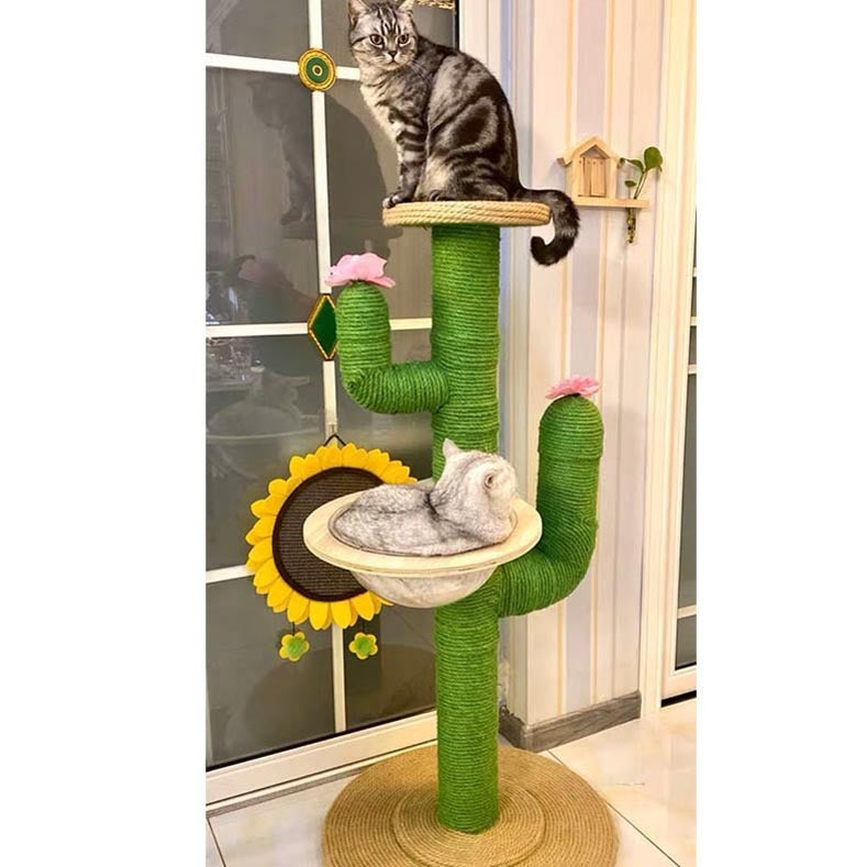 Cactus Cat Climbing Frame Self-made Diy Complete Material Package