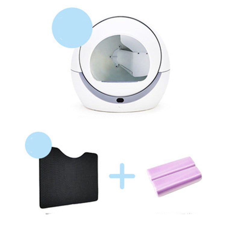 Automatic Litter Tray Rotating Detachable Door Curtain